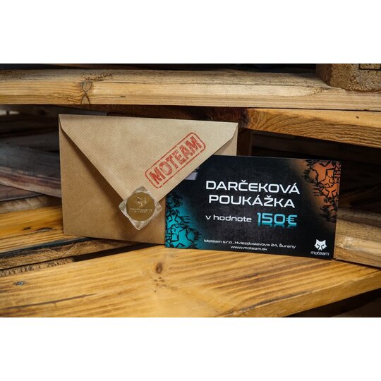 Darčeková poukážka - 150€ + darčekové balenie